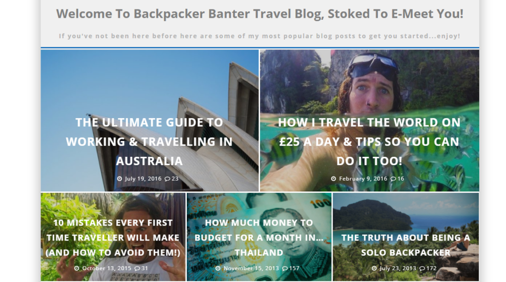 backpacker banter blog