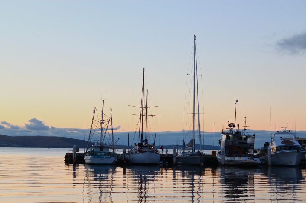 Tasmania beach dock