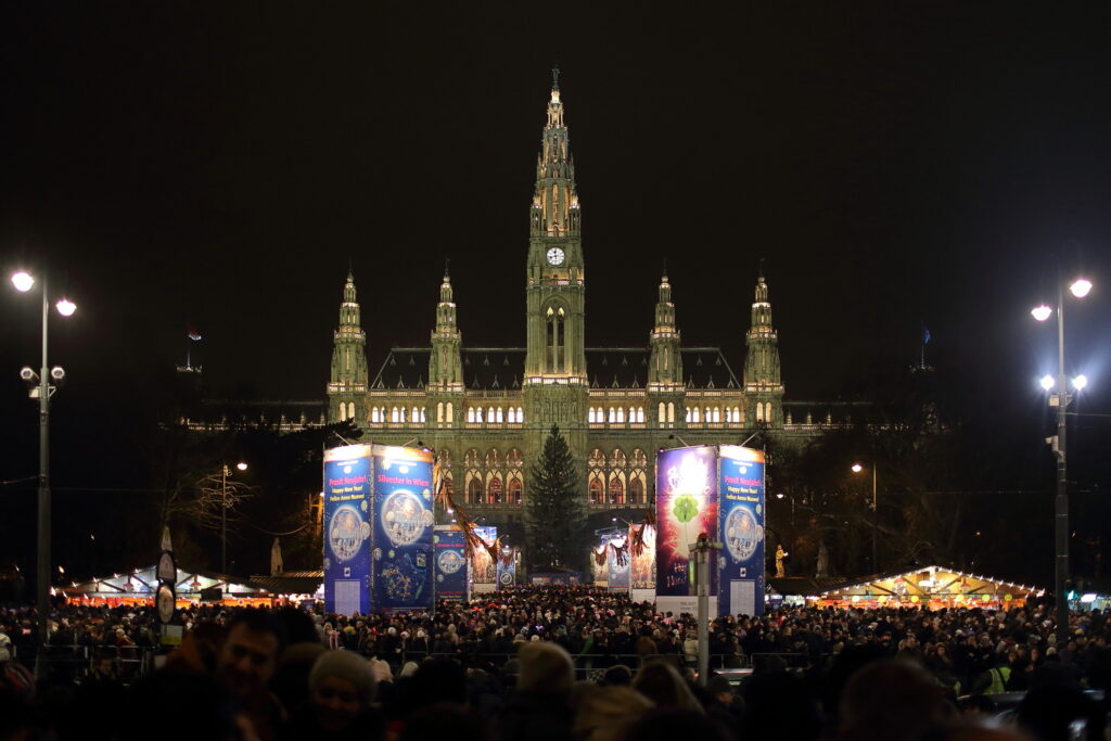 Vienna Austria New Years Eve City Hall