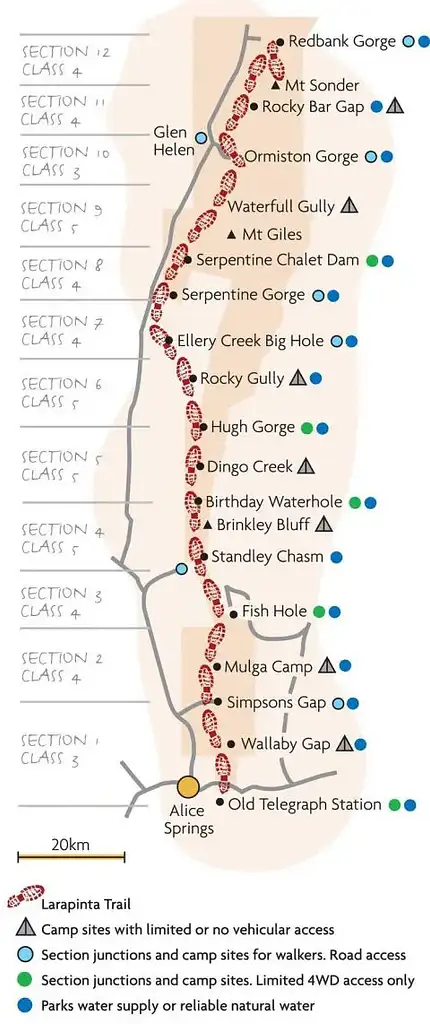 5 Day Larapinta Trail Trek | From Alice Springs