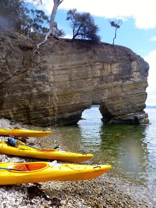 Full Day Cliffs, Caves & Beaches Kayaking Tour From Hobart