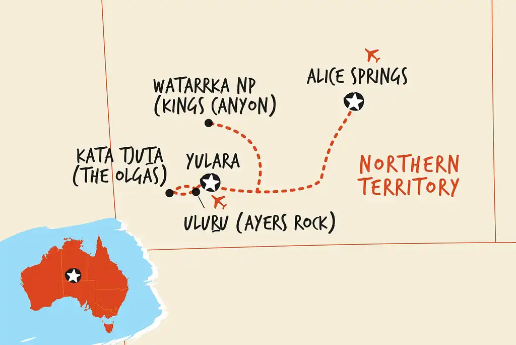 3 Day Uluru Camping Adventure | Uluru to Alice Springs