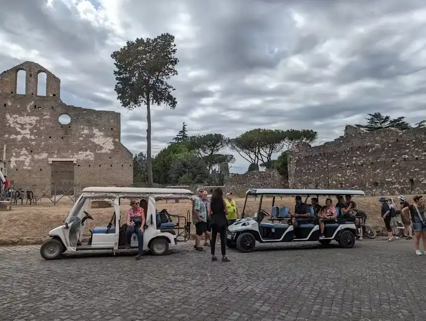 Rome Appian Way Golf Cart Charter Ride with Driver