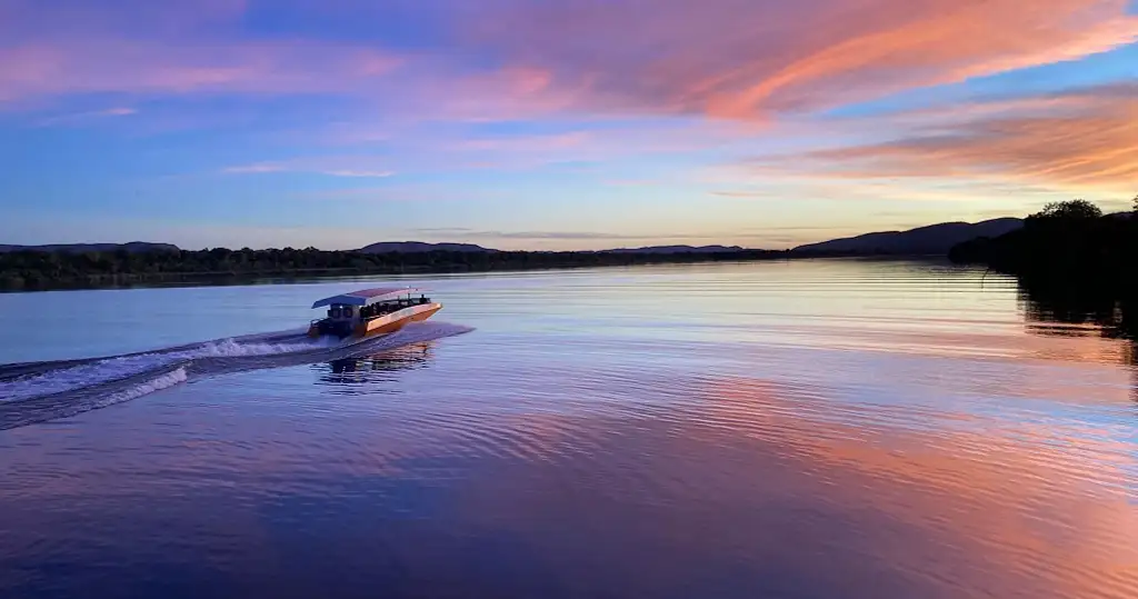 Ord River Discoverer with Sunset