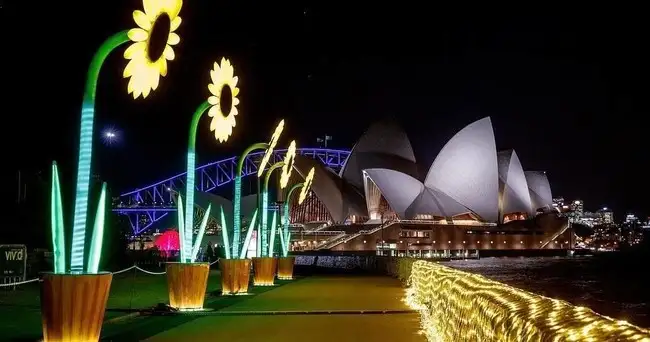 Vivid Sydney Harbour Cruise: Departing Darling Harbour