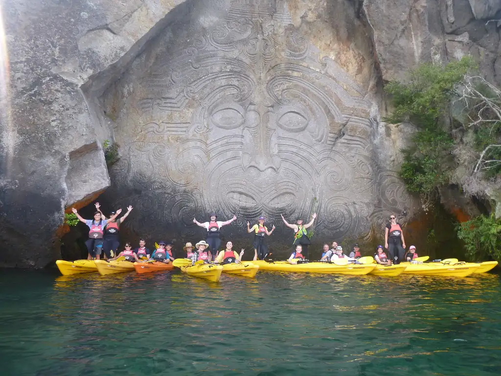 Maori Rock Carving Kayak Tour - Half Day