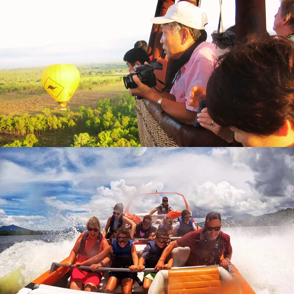 Cairns Classic Hot Air Balloon Flight with FREE Jetboat