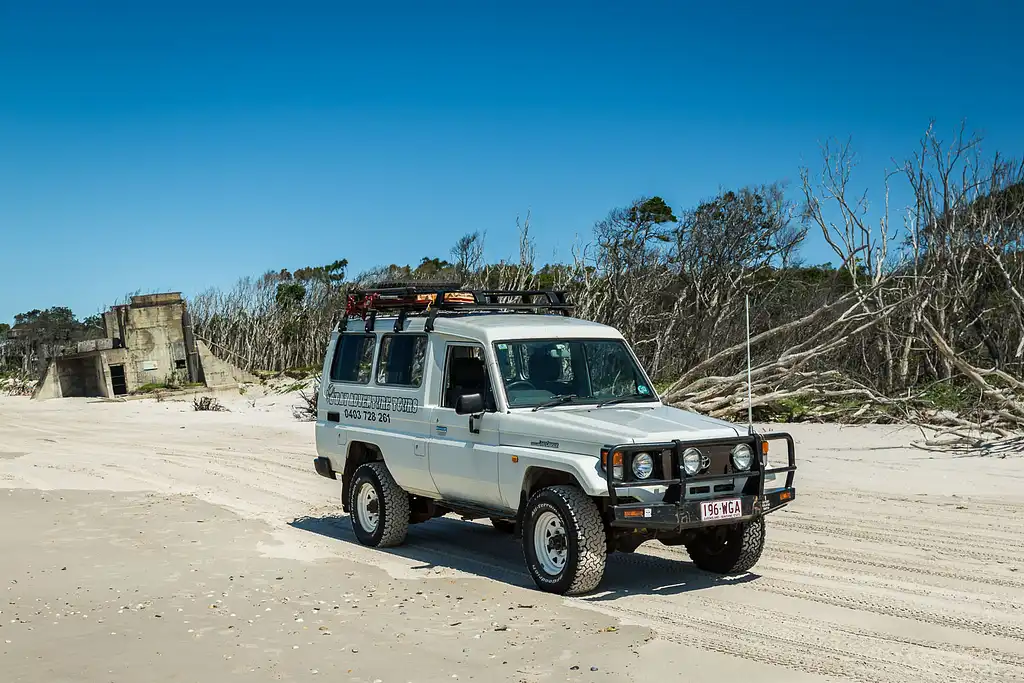 Bribie Island 4WD, Kayak, Beach & Bunker Half Day Tour