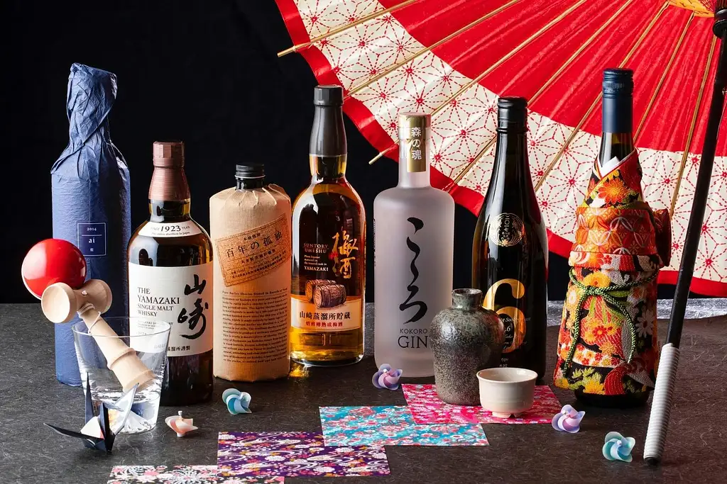 Japanese Whisky Collection Suntory Premium Selection At Captain's Bar