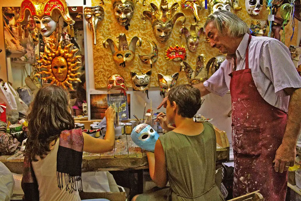 Venice Carnival Mask Workshop In St. Mark's Area