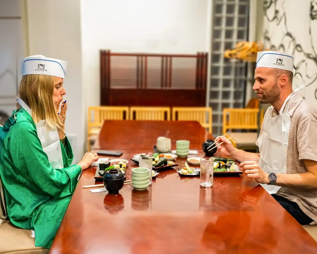 Sushi Making Class at a Century-Old Sushi Restaurant in Tokyo