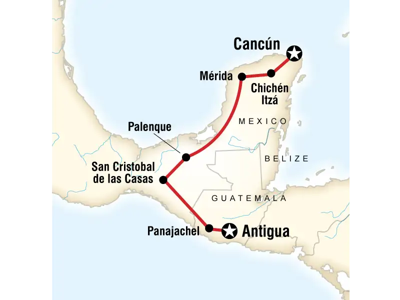 11 Day Mayan Trail: Playa del Carmen to Antigua | G Adventures