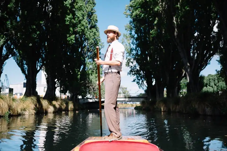 Christchurch Gondola and Punt on the Avon River