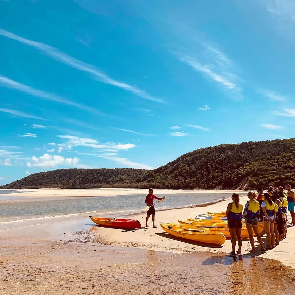 Dolphin View Kayak + Great Beach Drive Adventure - Rainbow Beach Tour