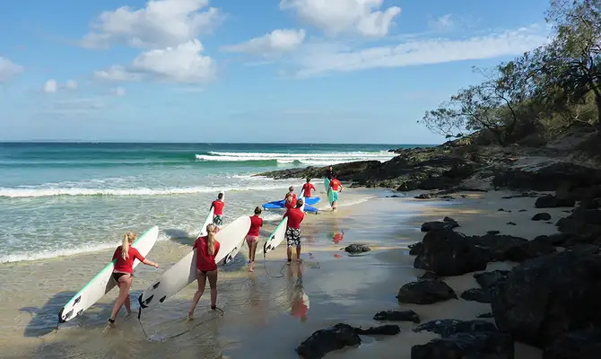 Surf Lesson & 4WD Adventure from Noosa