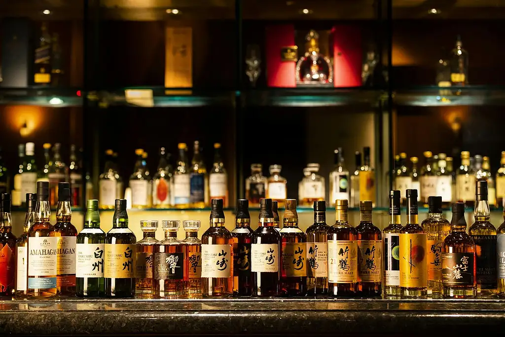 Japanese Whisky Collection Suntory Premium Selection At Captain's Bar