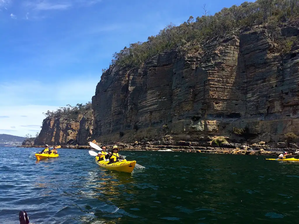 Full Day Cliffs, Caves & Beaches Kayaking Tour From Hobart