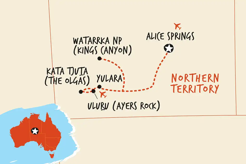 3 Day Uluru Camping Adventure | Alice Springs to Alice Springs