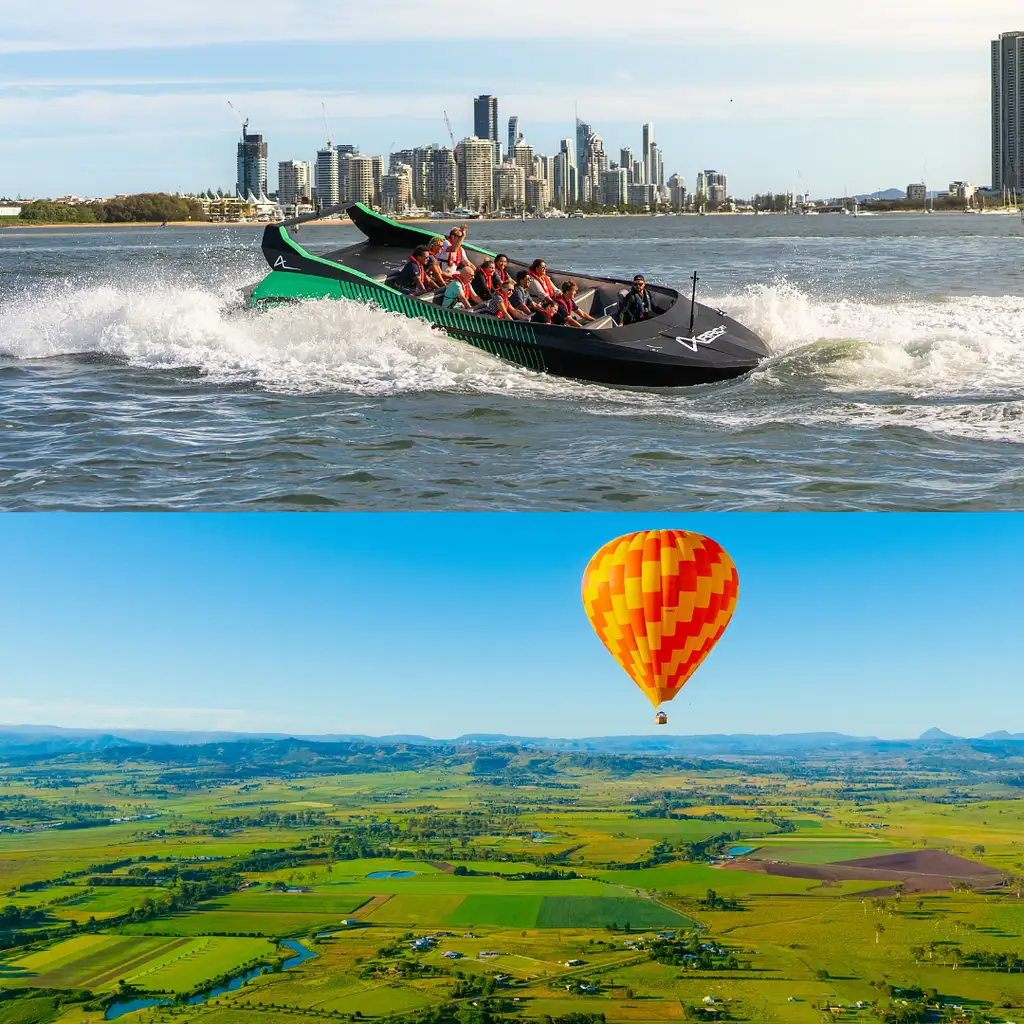 Hot Air Balloon & FREE Arro Jetboat included | Gold Coast