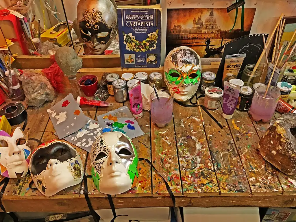 Venice Carnival Mask Workshop In St. Mark's Area