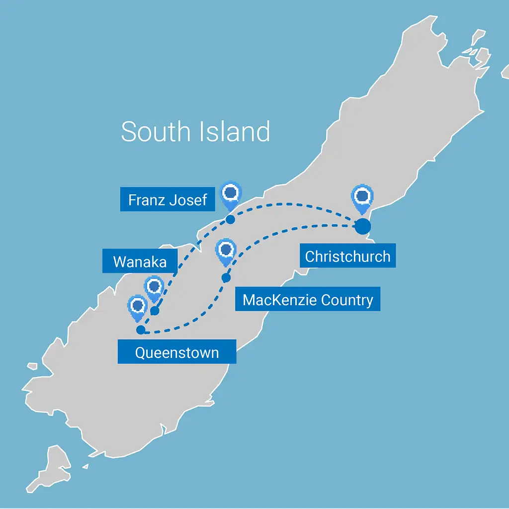 7 Day South Island Lick Tour | From Christchurch | New Zealand Tour