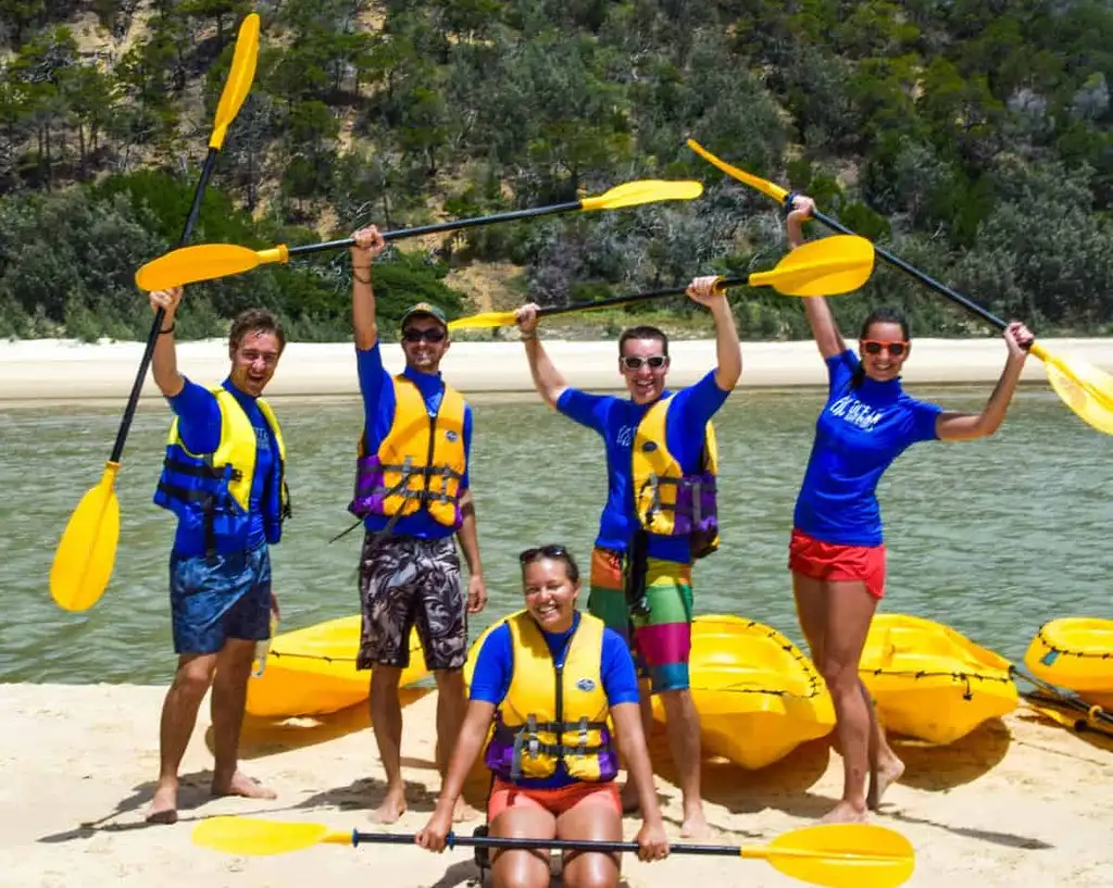 Dolphin View Kayak + Great Beach Drive Adventure - Rainbow Beach Tour