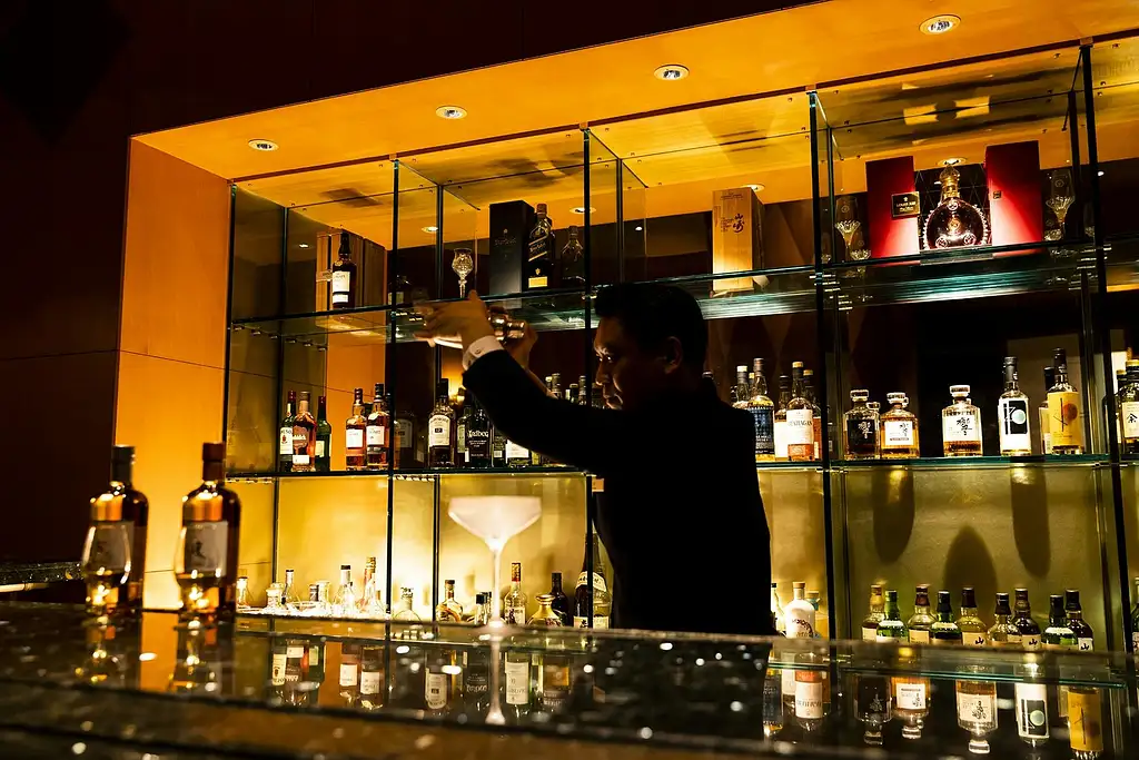 Japanese Whisky Collection Suntory Premium Selection At Captain's Bar