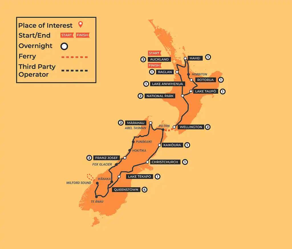 24 Day Kea Tour | Auckland to Auckland | Stray