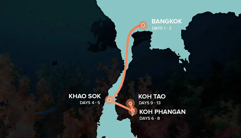 13 Day Thai Intro & Dive Tour | Bangkok to Koh Tao