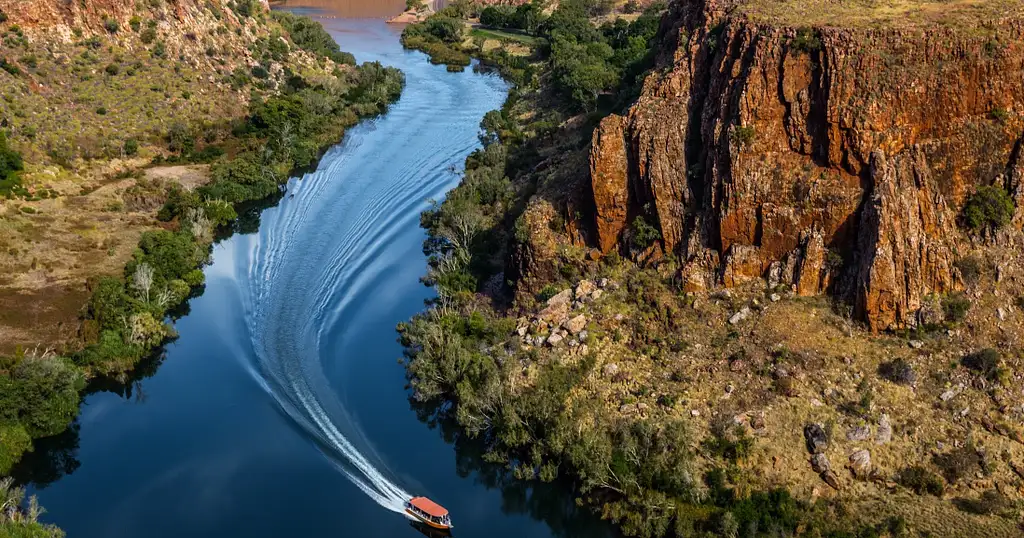 Ord River Discoverer with Sunset