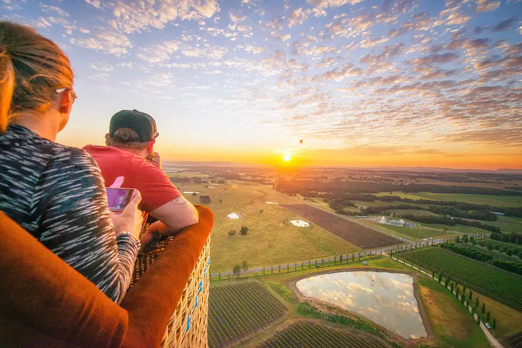 Hot Air Balloon Flight at Sunrise