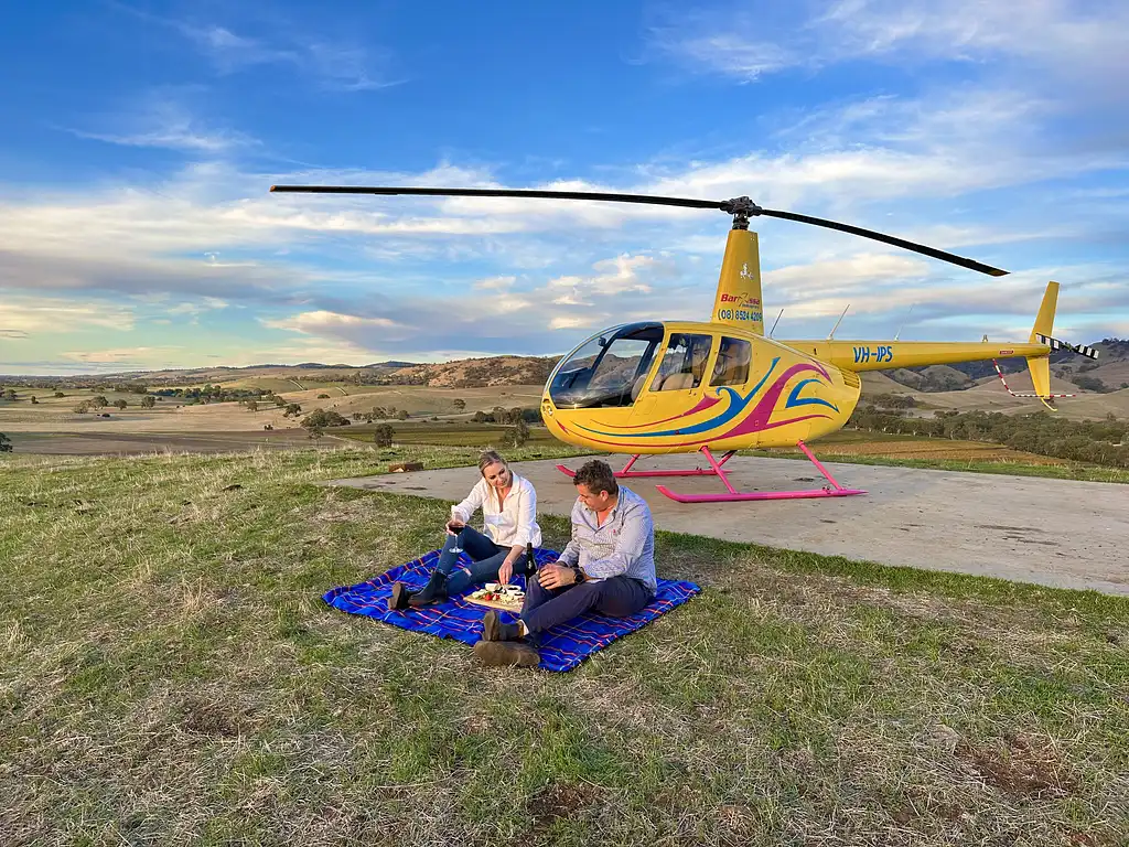 Barossa Valley Romantic Scenic Flight and Couples Picnic