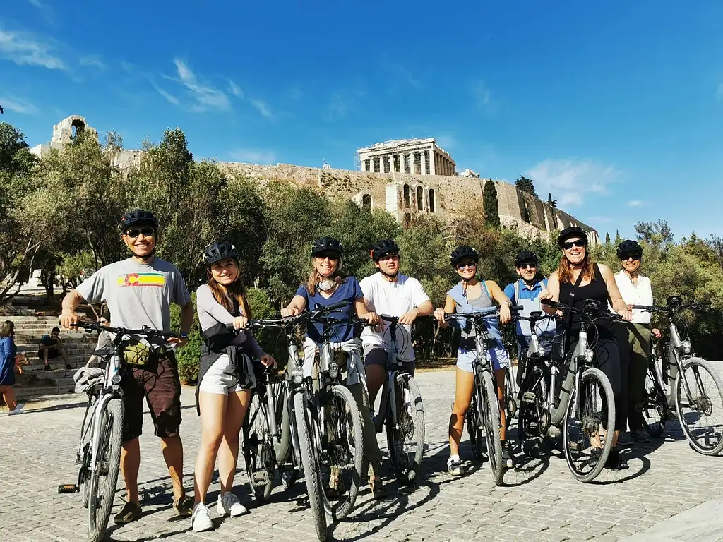 Athens Old Town And Acropolis Guided Bike Tour