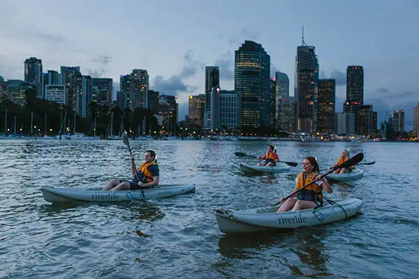 Brisbane City Twilight Kayak Adventure