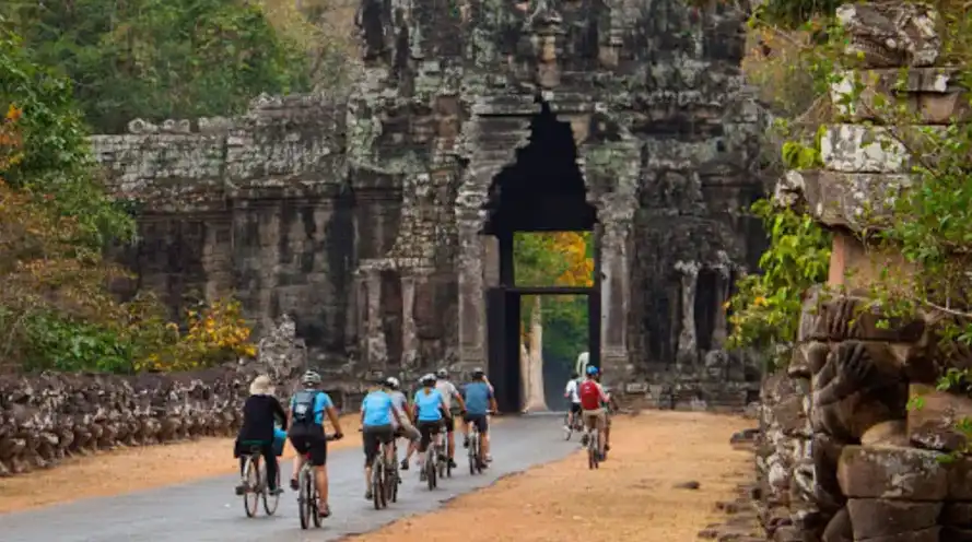 Full Day Cycling in Angkok Complex | Private Tour