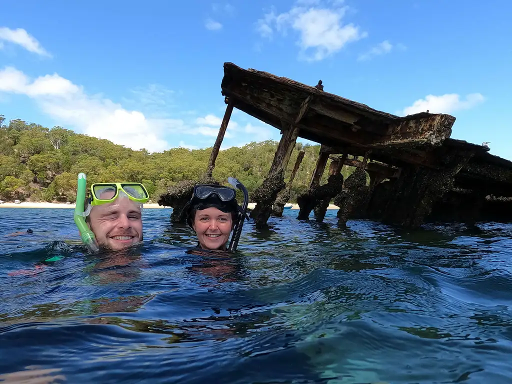 1 Day Moreton Island Get Wrecked Snorkel, Sand Dune Surfing & 4WD Tour | Brisbane or Gold Coast