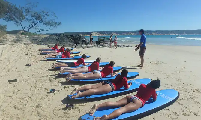 Surf Lesson & 4WD Adventure from Noosa