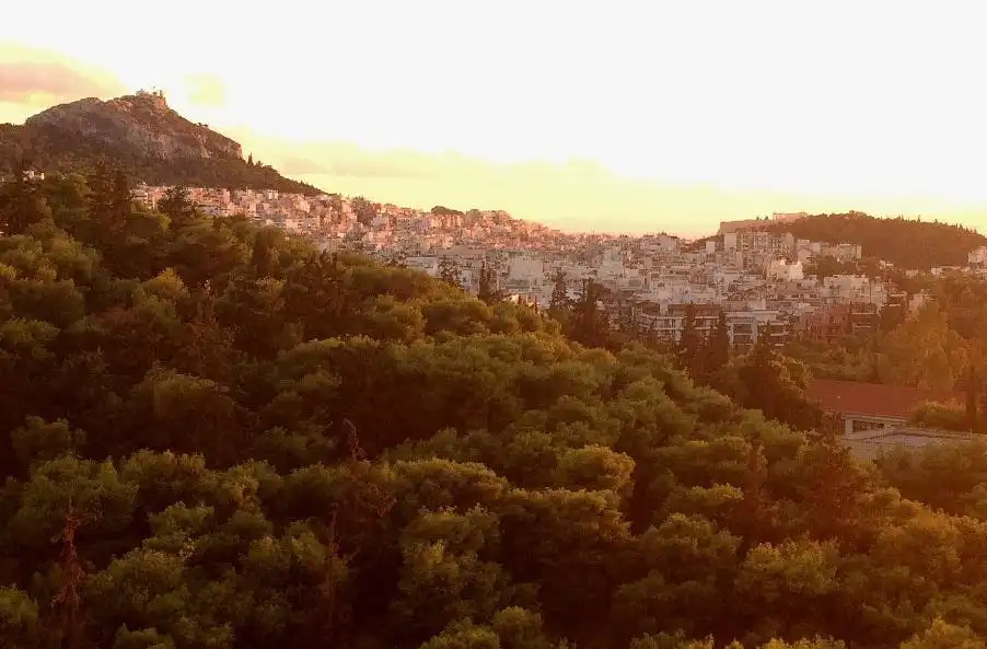 Greek Feast With An Acropolis View